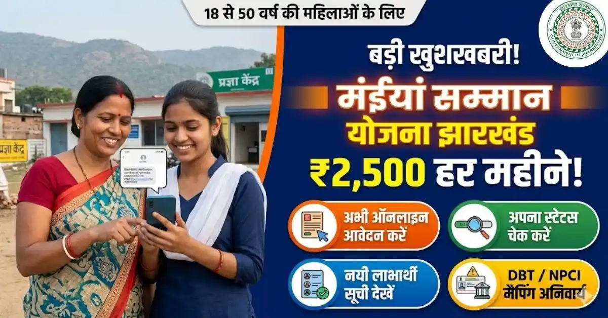 Jharkhand Mukhyamantri Maiya Samman Yojana Online Apply and Status Check Process